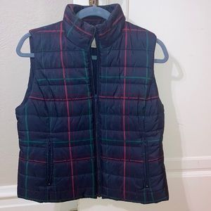 Ann Taylor Loft blue puffer vest